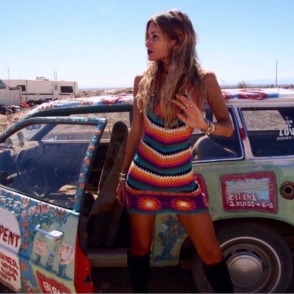 Rat and Boa Crochet Mini Dresh - Picture 1 of 3